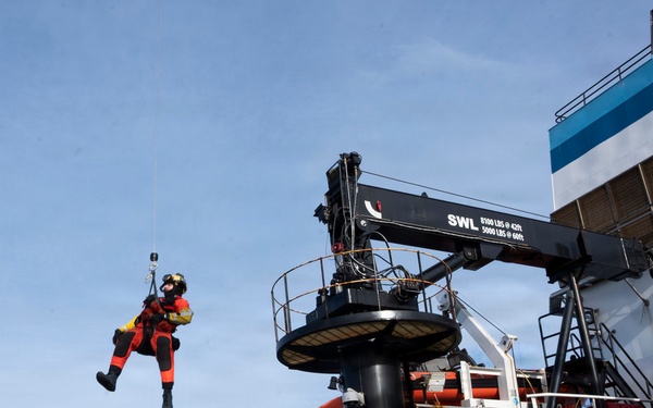Medical experimentation team supports ARCTIC EDGE 2026 aboard NOAA ship Oscar Dyson (R-224) in Kodiak, AK