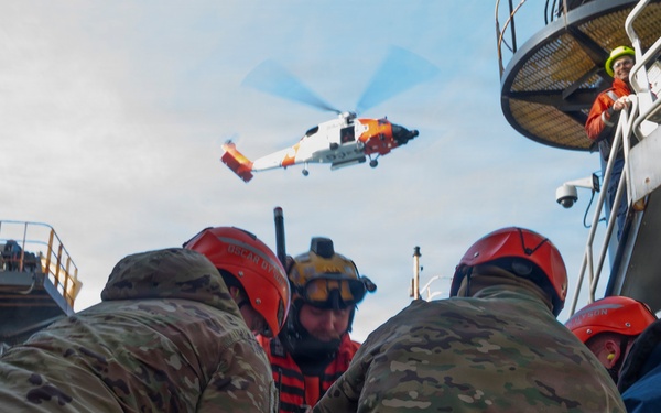 Medical experimentation team supports ARCTIC EDGE 2026 aboard NOAA ship Oscar Dyson (R-224) in Kodiak, AK