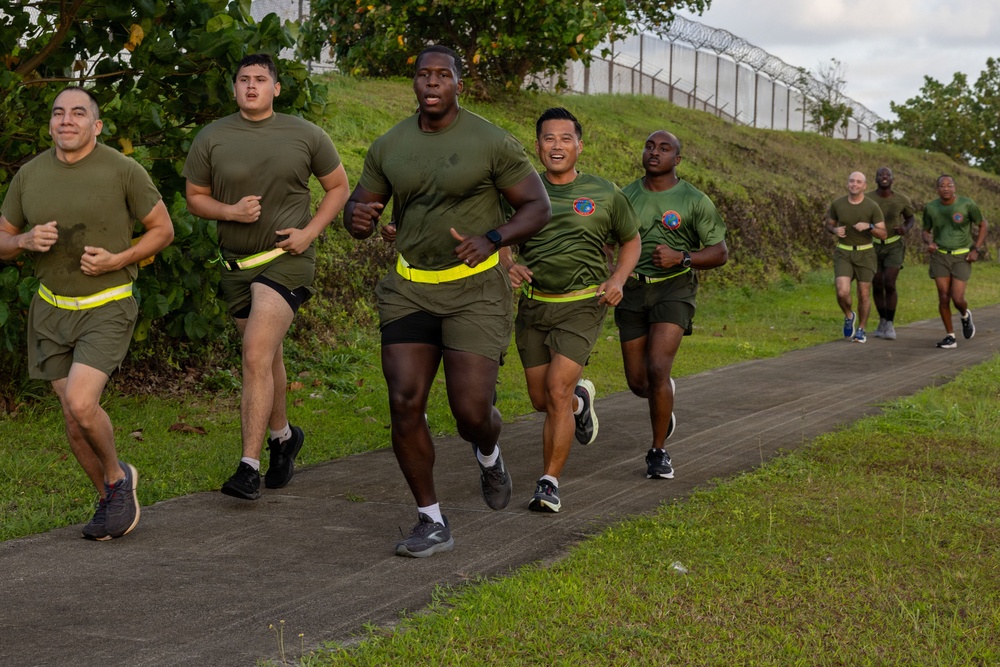 Camp Blaz conducts unit 4 mile run
