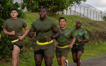 Camp Blaz conducts unit 4 mile run