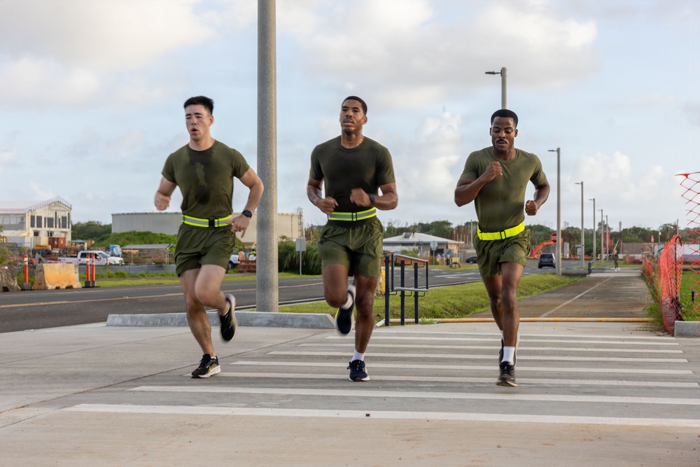 Camp Blaz conducts unit 4 mile run