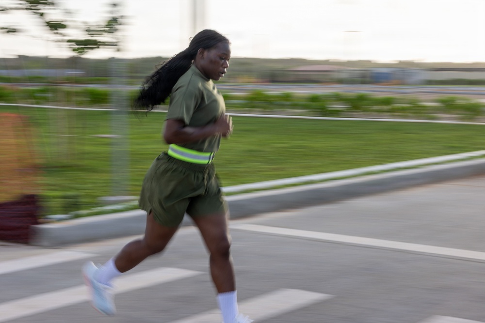 Camp Blaz conducts unit 4 mile run