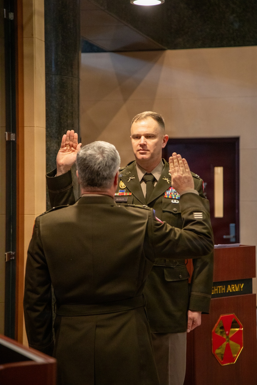 Col. John P. Wanja Receives Promotion Ceremony