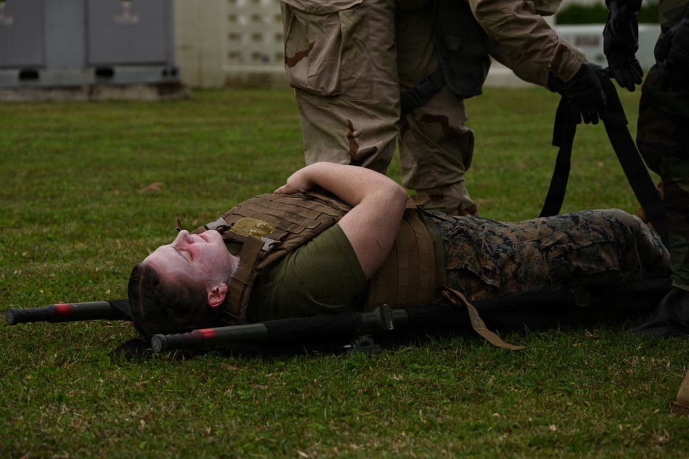 Kaizen-X | 3rd Medical Battalion and CLR-37’s CBRN Responders Conduct Casualty Care Training in a Role 2 Setting