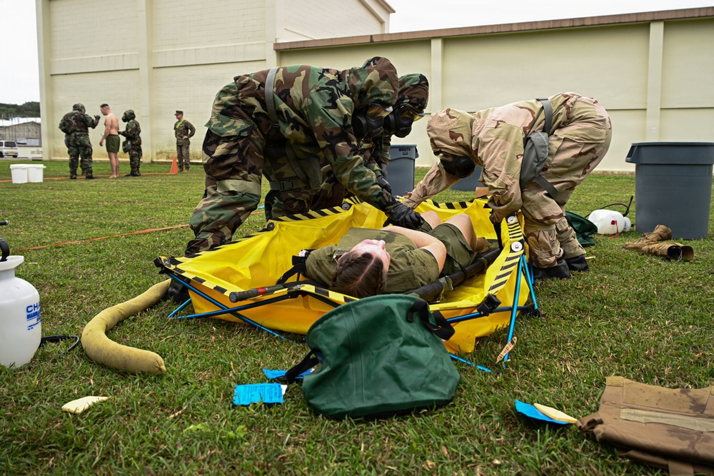 Kaizen-X | 3rd Medical Battalion and CLR-37’s CBRN Responders Conduct Casualty Care Training in a Role 2 Setting