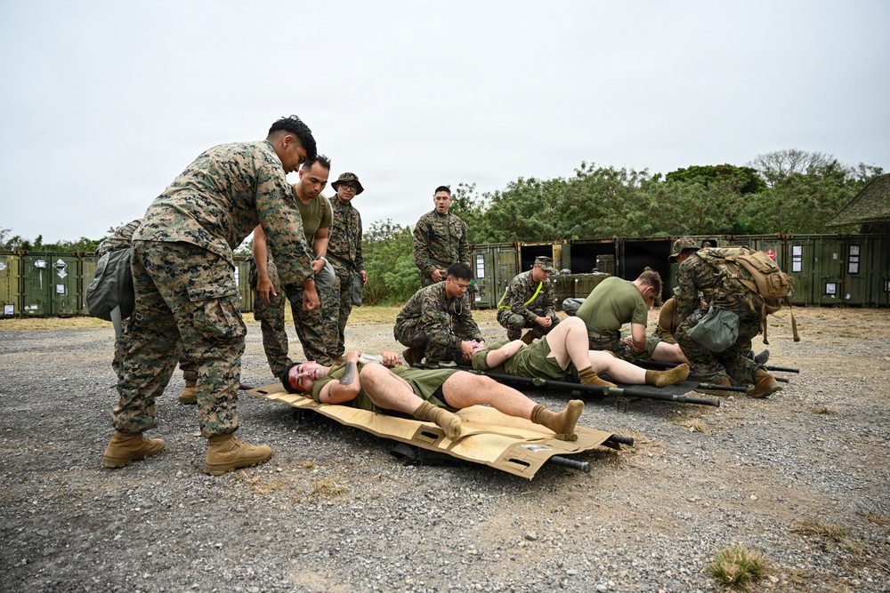 Kaizen-X | 3rd Medical Battalion and CLR-37’s CBRN Responders Conduct Casualty Care Training in a Role 2 Setting