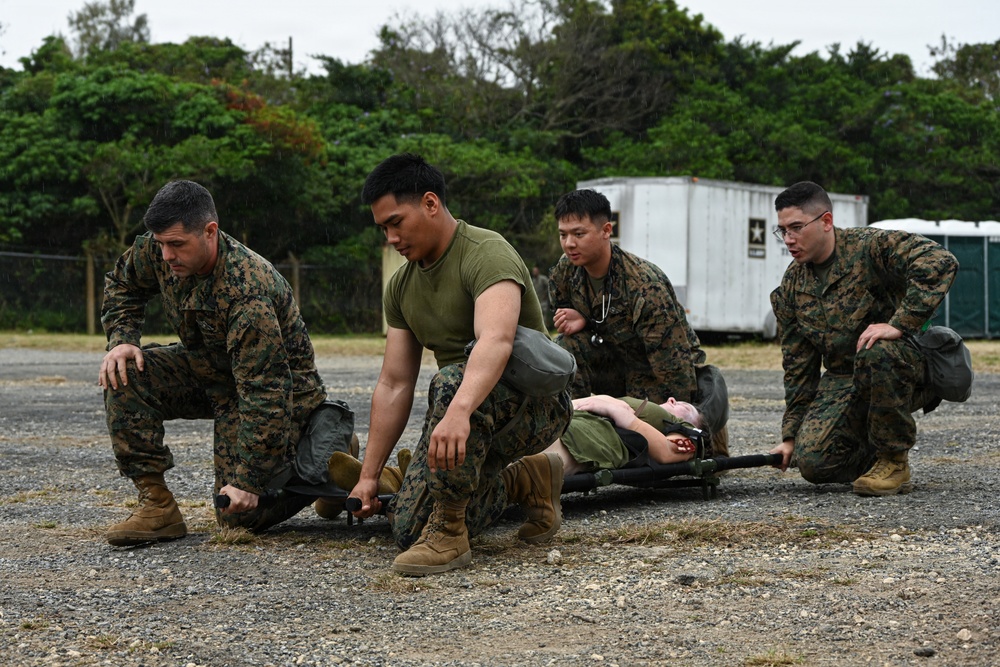 Kaizen-X | 3rd Medical Battalion and CLR-37’s CBRN Responders Conduct Casualty Care Training in a Role 2 Setting