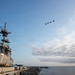 U.S. Air Force, Navy, and Marine Corps Aircraft Flyover USS Tripoli