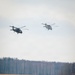 3rd Combat Aviation Brigade and Latvian Airforce conduct Latvia's first multinational UH-60 multi-ship flight