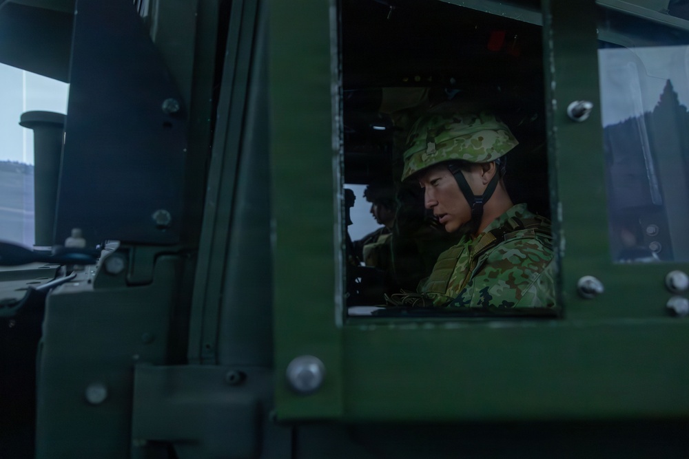 CLB 31 and JGSDF conduct Bilateral Convoy Simulator Training
