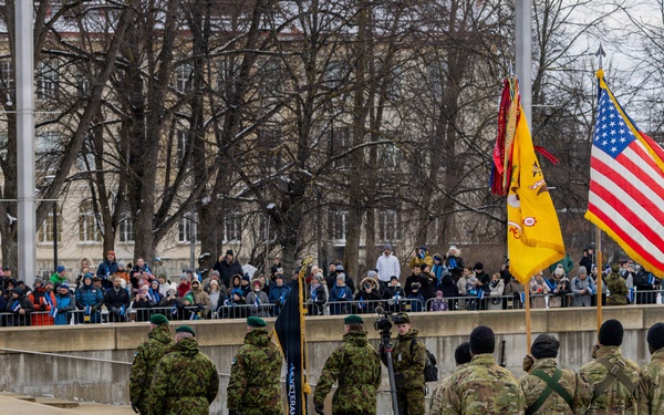 U.S. Soldiers Participate in Estonian Independence Day Parade