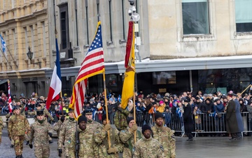 U.S. Soldiers Participate in Estonian Independence Day Parade