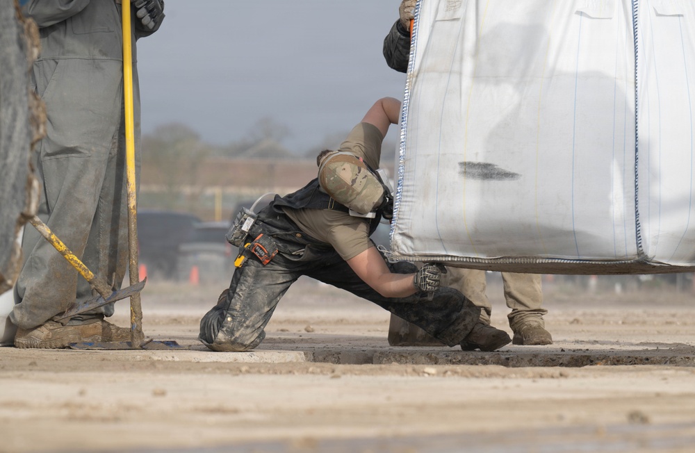 Ramstein AB, RAF Lakenheath, RAF Mildenhall, civil engineers exercise airfield repairment