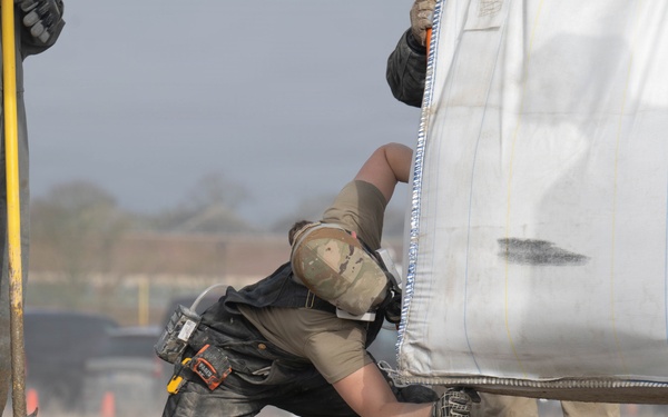 Ramstein AB, RAF Lakenheath, RAF Mildenhall, civil engineers exercise airfield repairment