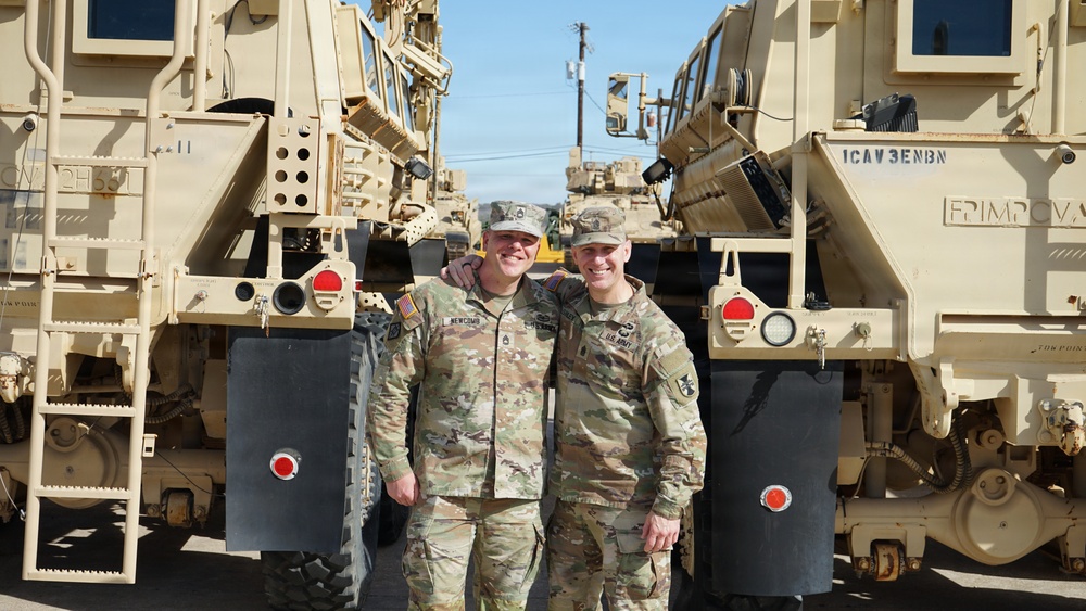 U. S. Army Sgt. 1st Class Newcomb’s reenlistment ceremony