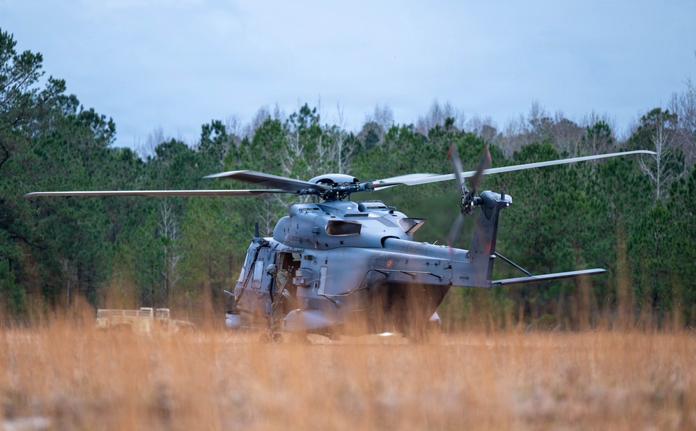 Sentry South 26-2 Spanish air force NH90 touch and go at Camp Shelby