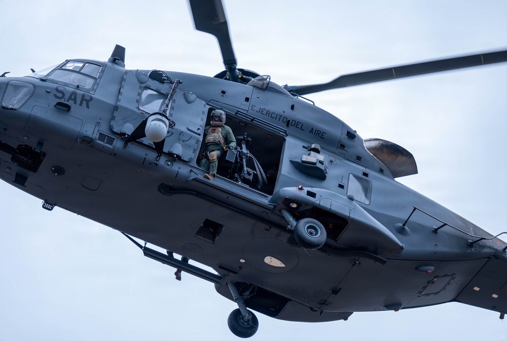 Sentry South 26-2 Spanish air force NH90 touch and go at Camp Shelby