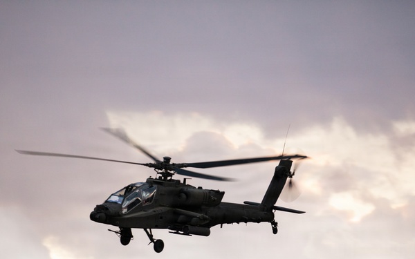 3rd Infantry Division AH-64 Apache Crews Conduct Aerial Gunnery in Bulgaria