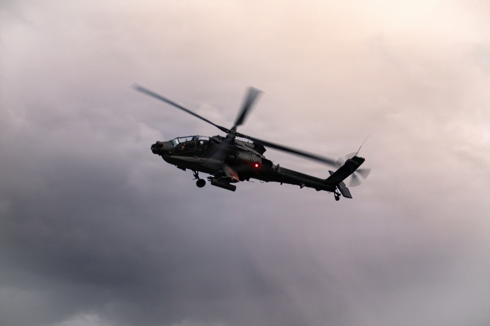 3rd Infantry Division AH-64 Apache Crews Conduct Aerial Gunnery in Bulgaria