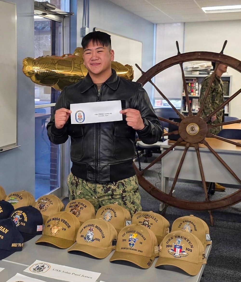 Naval Reserve Officers' Training Corps Ship Selection Spring 2026