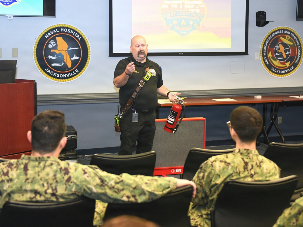 Fire Extinguisher Safety Training at Naval Hospital Jacksonville