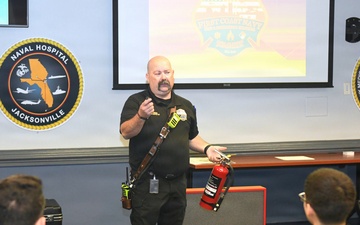 Fire Extinguisher Safety Training at Naval Hospital Jacksonville