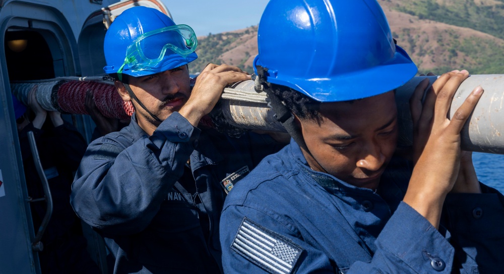 USS Dewey Conducts a Sea and Anchor in Subic Bay