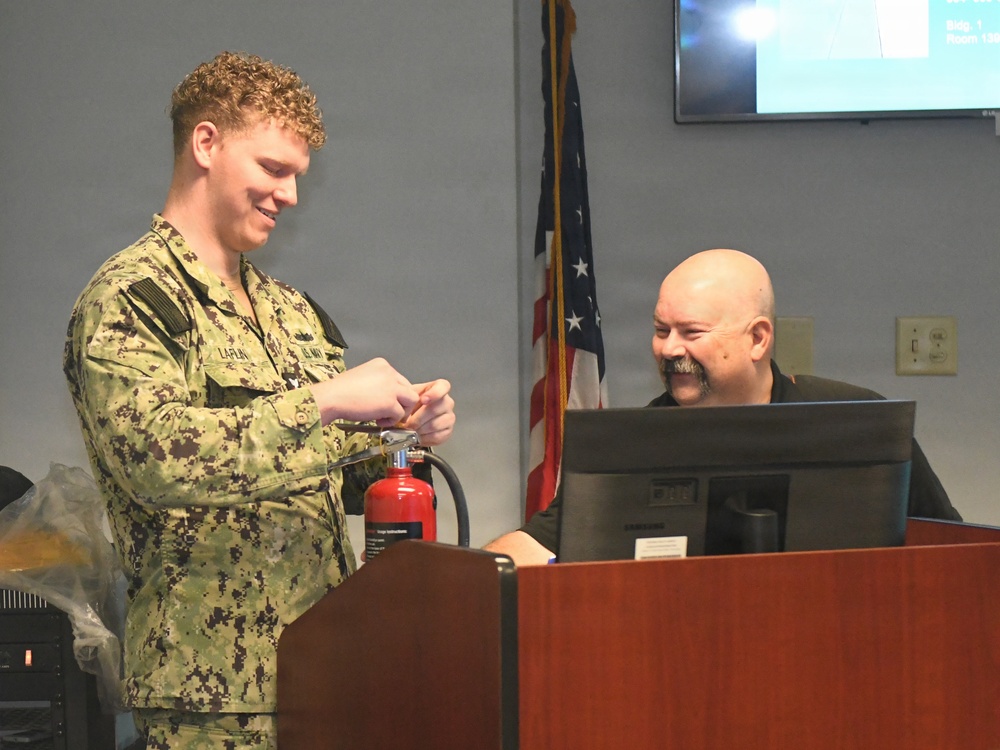 Fire Extinguisher Safety Training at Naval Hospital Jacksonville