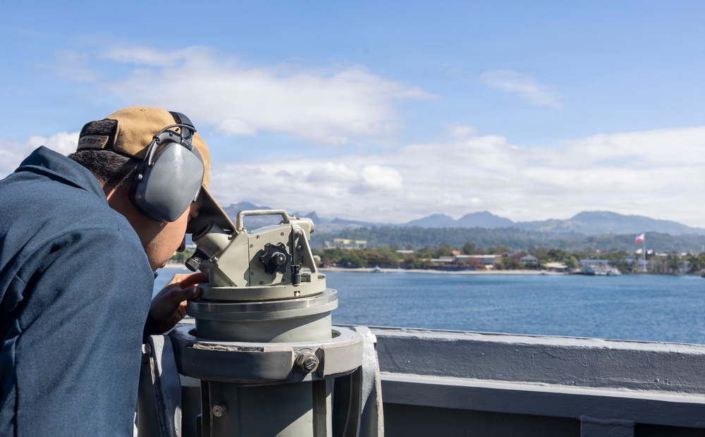USS Dewey Conducts a Sea and Anchor in Subic Bay