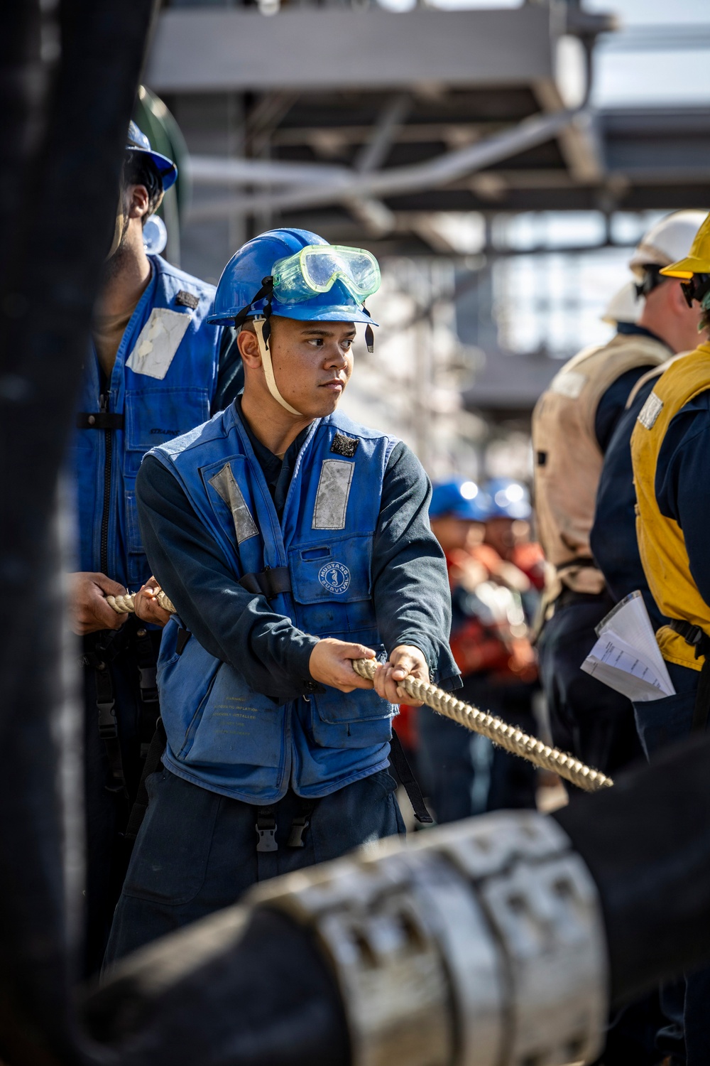 USS Iwo Jima Conducts a Fueling At Sea