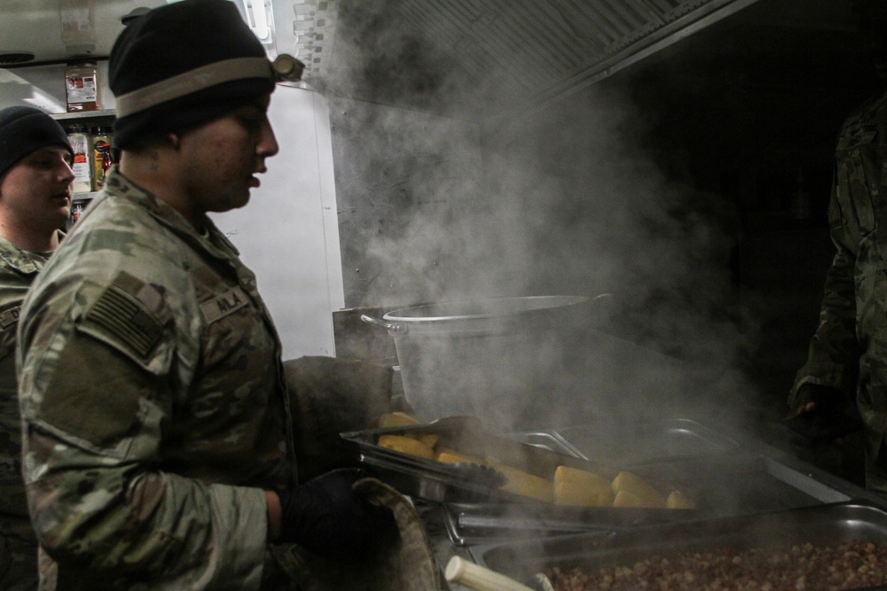 10th Special Forces Group (Airborne) Culinary Specialists Prepare for the Philip A. Connelly Competition.
