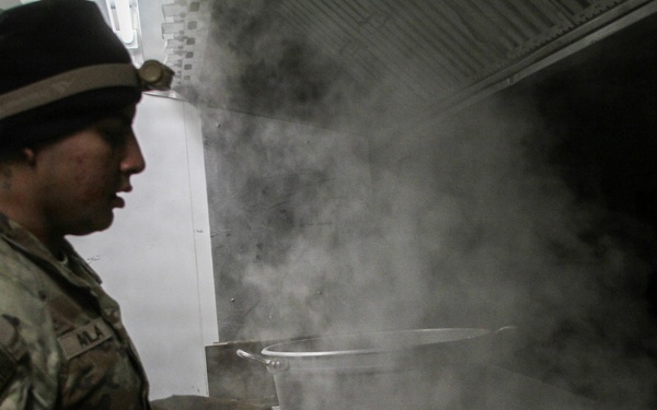 10th Special Forces Group (Airborne) Culinary Specialists Prepare for the Philip A. Connelly Competition.