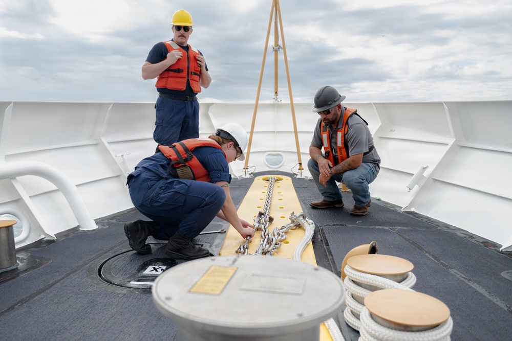 U.S. Coast Guard conducts training before delivery of 62nd Fast Response Cutter