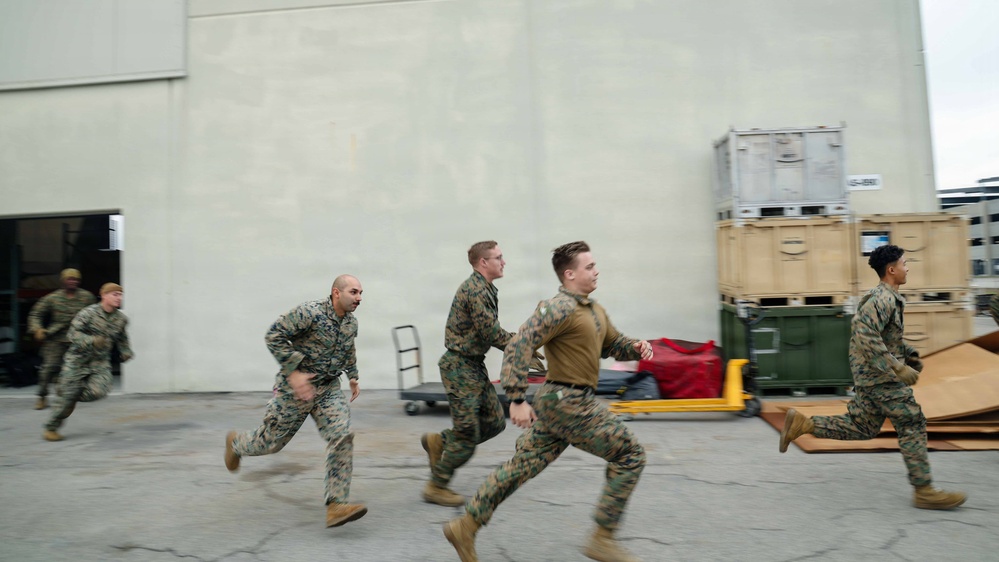 24th MEU CERTEX: U.S Marines and Sailors conduct a Mass Casualty mission