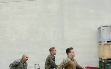 24th MEU CERTEX: U.S Marines and Sailors conduct a Mass Casualty mission
