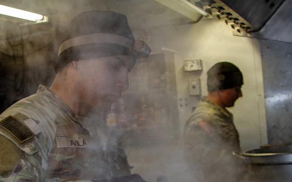 10th Special Forces Group (Airborne) Culinary Specialists Prepare for the Philip A. Connelly Competition.
