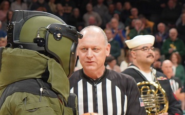 EODMU-2 Detachment Yorktown Sailors support a COMREL event at the College of William &amp; Mary's Kaplan Arena