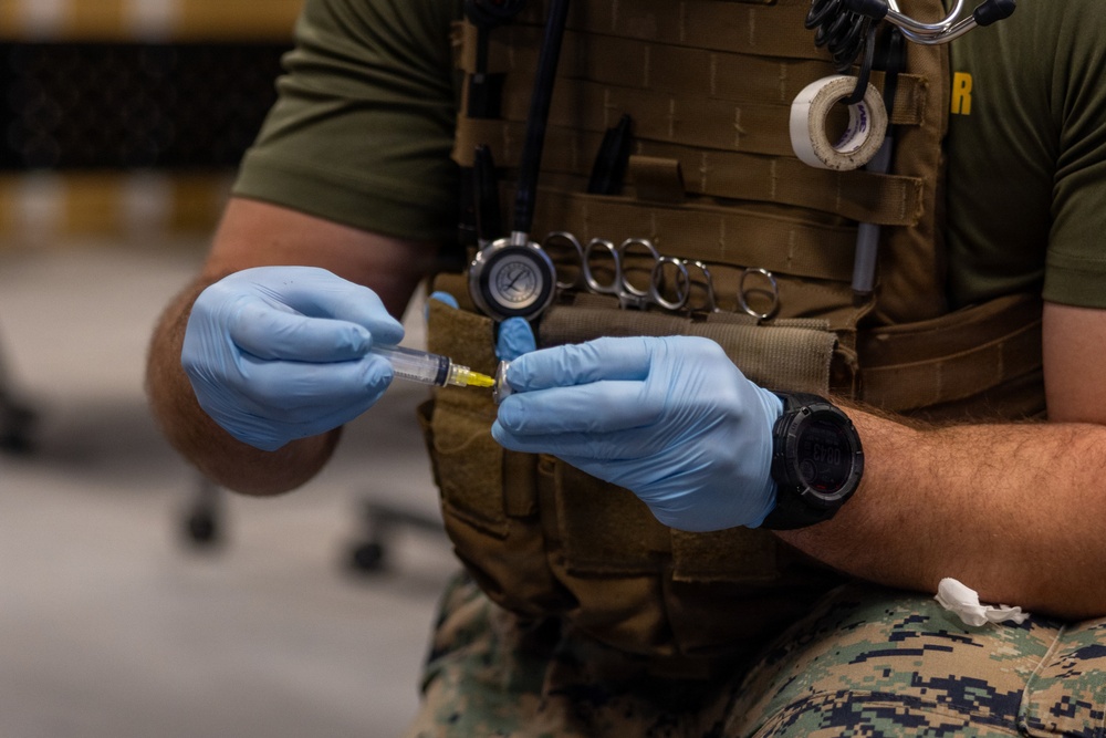 2nd Marine Logistics Group Joint Trauma System Valkyrie Prehospital Transfusion Course | Instructor Demonstration
