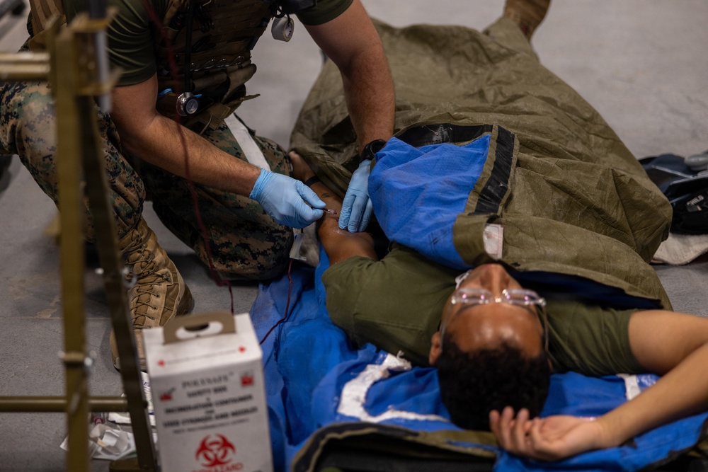 2nd Marine Logistics Group Joint Trauma System Valkyrie Prehospital Transfusion Course | Instructor Demonstration