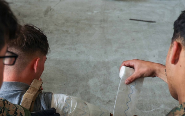 24th MEU CERTEX: U.S Marines and Sailors conduct a Mass Casualty mission