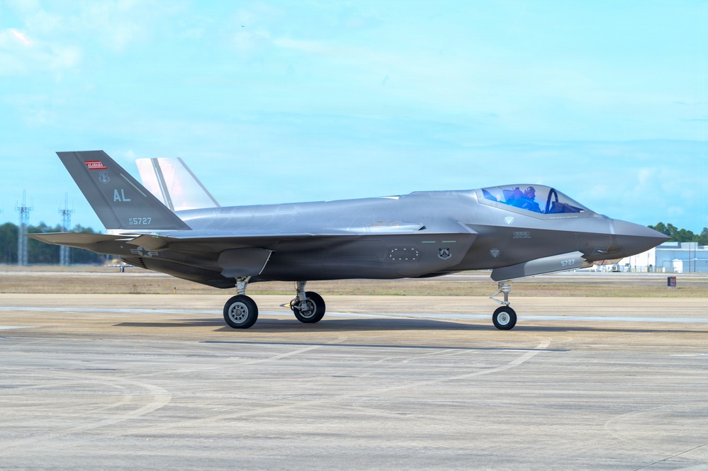 F-35A Lightning II taxis during Sentry South 26-2