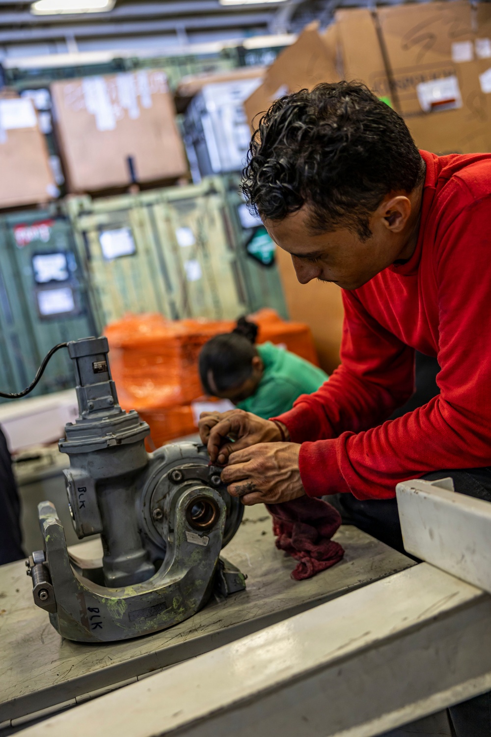 USS Iwo Jima Sailors Conduct MH-60S Seahawk Maintenance