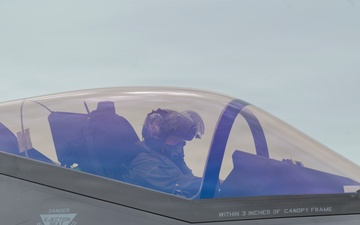 187th Fighter Wing pilot conducts pre-flight checks during Sentry South 26-2