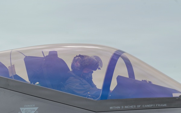 187th Fighter Wing pilot conducts pre-flight checks during Sentry South 26-2