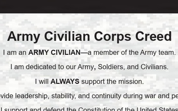Army Civilian Corps Creed