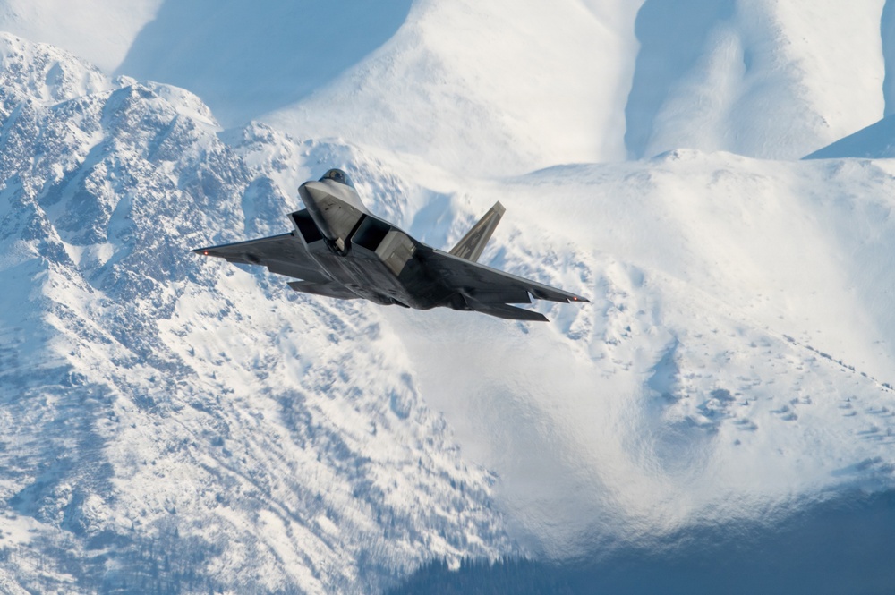 F-22 routine training sortie