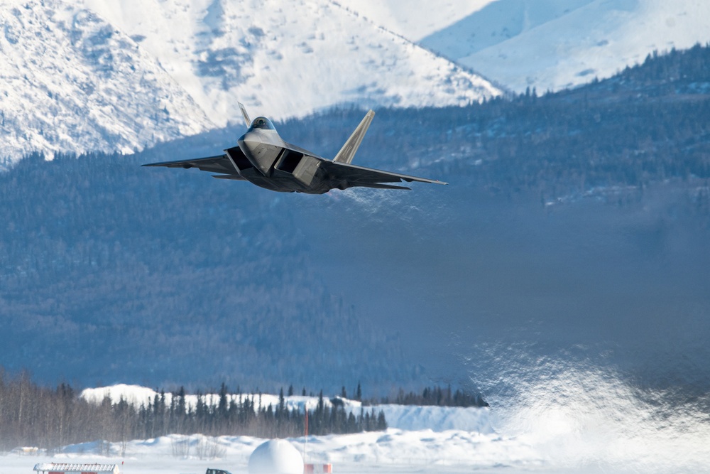 F-22 routine training sortie