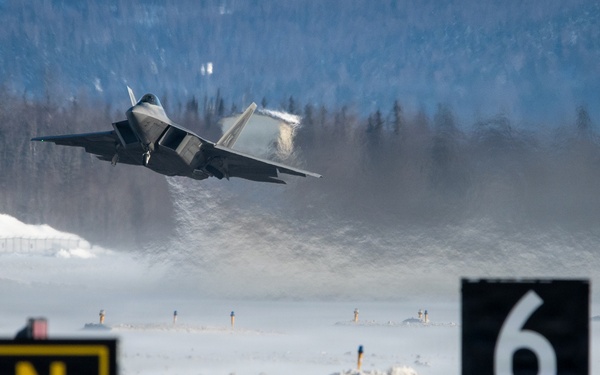 F-22 routine training sortie