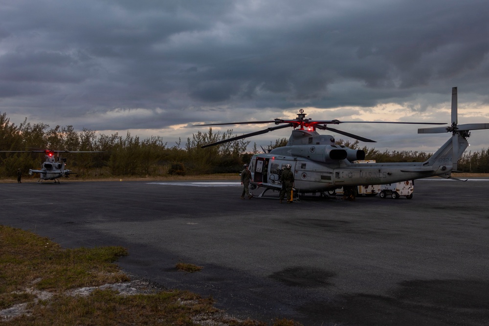 HMLA-269 and HMH-464 land in The Bahamas
