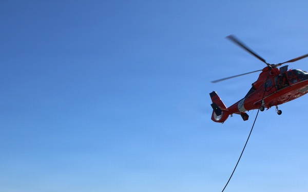 USCGC Tampa and HITRON conduct deck landing qualifications at sea